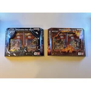 One Piece Illustration Box Vol 5 and Vol 6 Lot IN HAND New  - Sealed